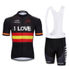 Short-sleeved Bib Cycling Clothes Suit Bicycle Men And Women Moisture Wicking Outdoor Clothes