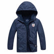 Boys' Outdoor Sports Windbreaker With Warm Waterproof Cloth