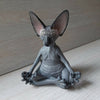 Creative PVC Simulation Hairless Cat Sphinx Cat Animals ActionFigure Toys Animal Model Toys