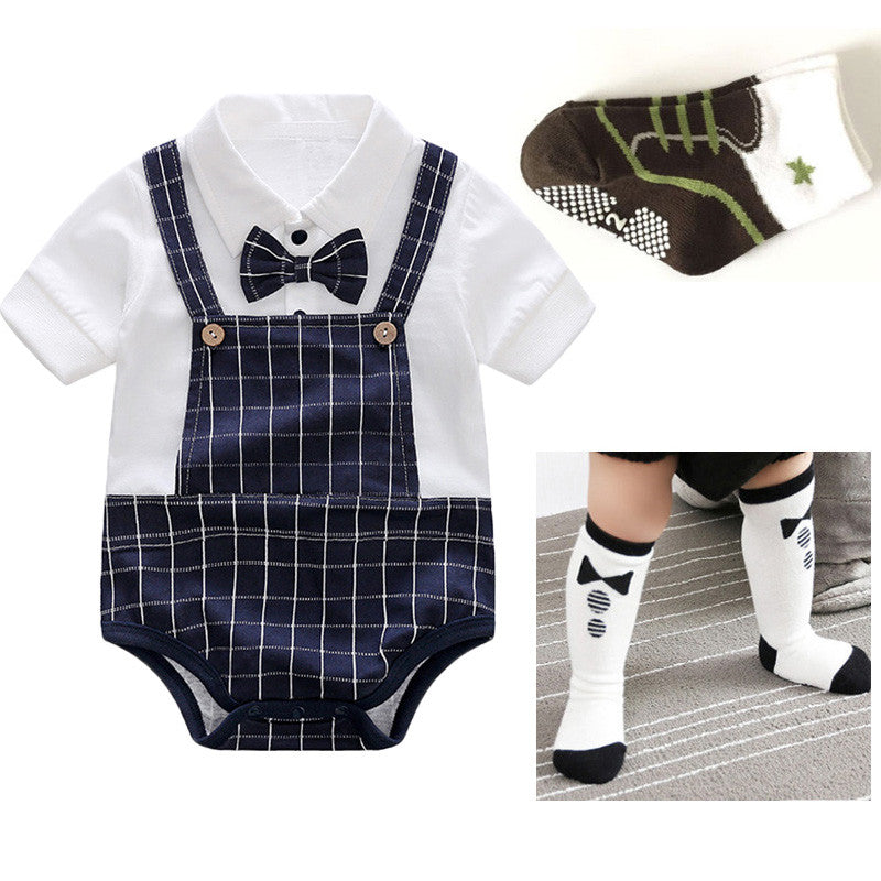 Stylish Baby Male Summer One-piece Clothes