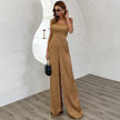 Strapless Round Neck Jumpsuit Suspenders Jumpsuit