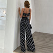 Strapless Round Neck Jumpsuit Suspenders Jumpsuit