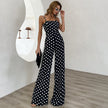 Strapless Round Neck Jumpsuit Suspenders Jumpsuit