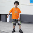 The New Fashion Trendy Fan Foreign Style Big Kids Two-piece Suit