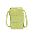 Weave Design Solid Pu Leather Crossbody Bags For Women