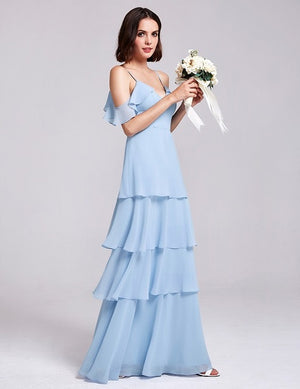 Chiffon Bridesmaid Dress Wedding Long Dress