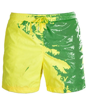 Discoloration In Water  Beach Sports Fitness Shorts  Quick-Drying Swimming Trunks  Temperature Change