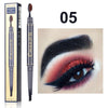 Toothbrush head double eyebrow pencil