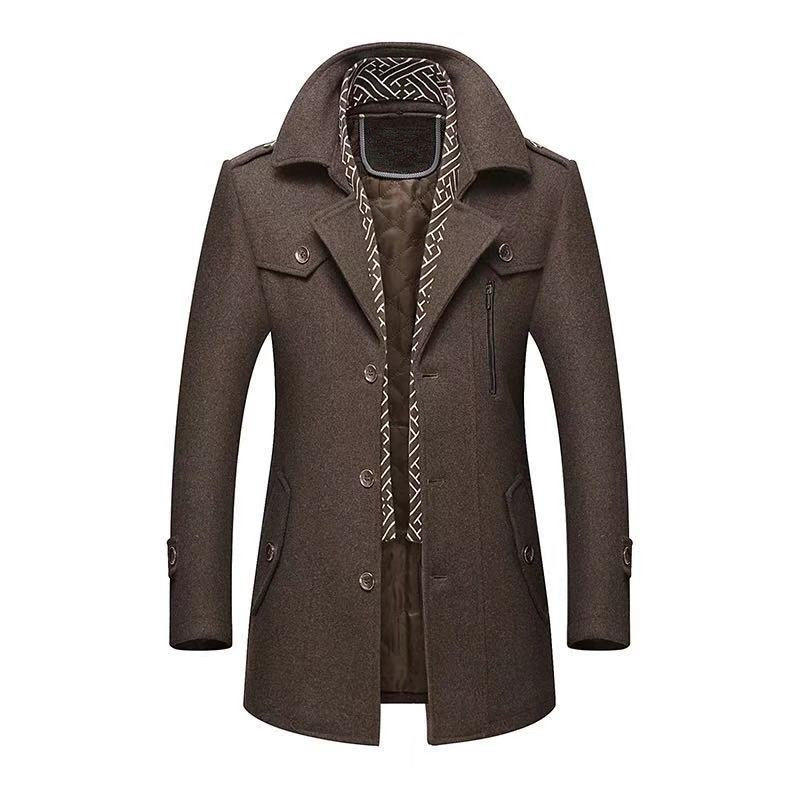 Men's woolen coat