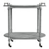 Kathleen 2 Tier Powder Gray Bar Cart - Gray