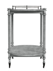 Kathleen 2 Tier Powder Gray Bar Cart - Gray