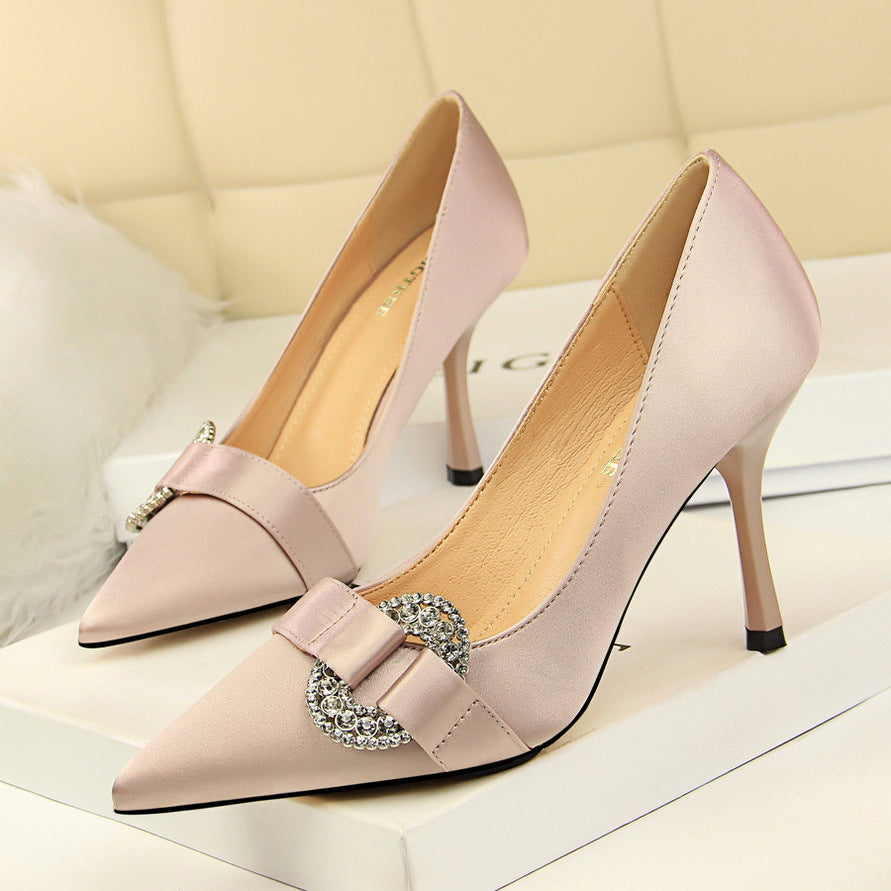 Pointed high heels