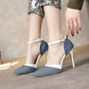 Pointed stiletto heels