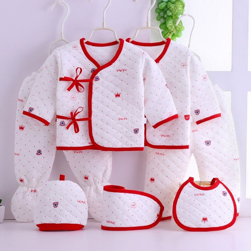 Infant Clothes Quilted Three Layer Thermal Underwear