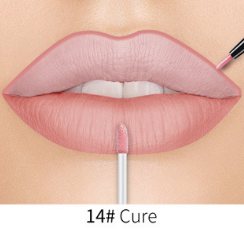 Lip Liner Matte Nonstick Cup Liquid Lipstick Double Lip Gloss Pen