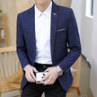 Small Suit Men's Thin Slim-fit Dark Pattern Jacket