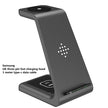 Compatible With , 3 In 1 Fast Charging Station Wireless Charger Stand Wireless Quick Charge Dock For Phone Holder