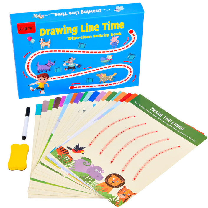 Action Artifact Teaching Aids Early Education Color Black And White Cards