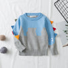 Knitted Jacquard Embroidery Pullover Dinosaur Kids Sweater