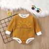 Kids Long Sleeve Romper Unhooded Waffle Multicolor