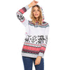 Fashion Christmas Print Double Hooded Women's Guard