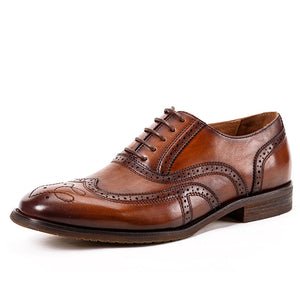 British Bullock Carved Fashionable Oxford Shoes