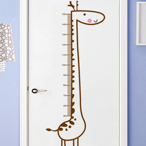 Cartoon Kindergarten Kids Giraffe Height Sticker