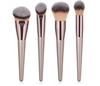 Wooden handle champagne gold makeup brush foundation brush beauty makeup kit