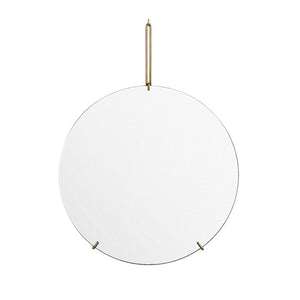 Nordic minimalist style wall-mounted round mirror