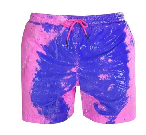 Magical Change Color Beach Shorts Summer Men Swimming Trunks Swimwear Swimsuit Quick Dry bathing shorts Beach Pant