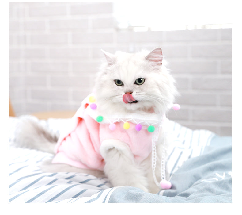 Cute thin pet clothing