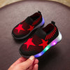 Children's Light Shoes Girls Casual Shoes Girls Flying Weaving Shoes Stars Shoes Shoes Children's Shoes Net Shoes