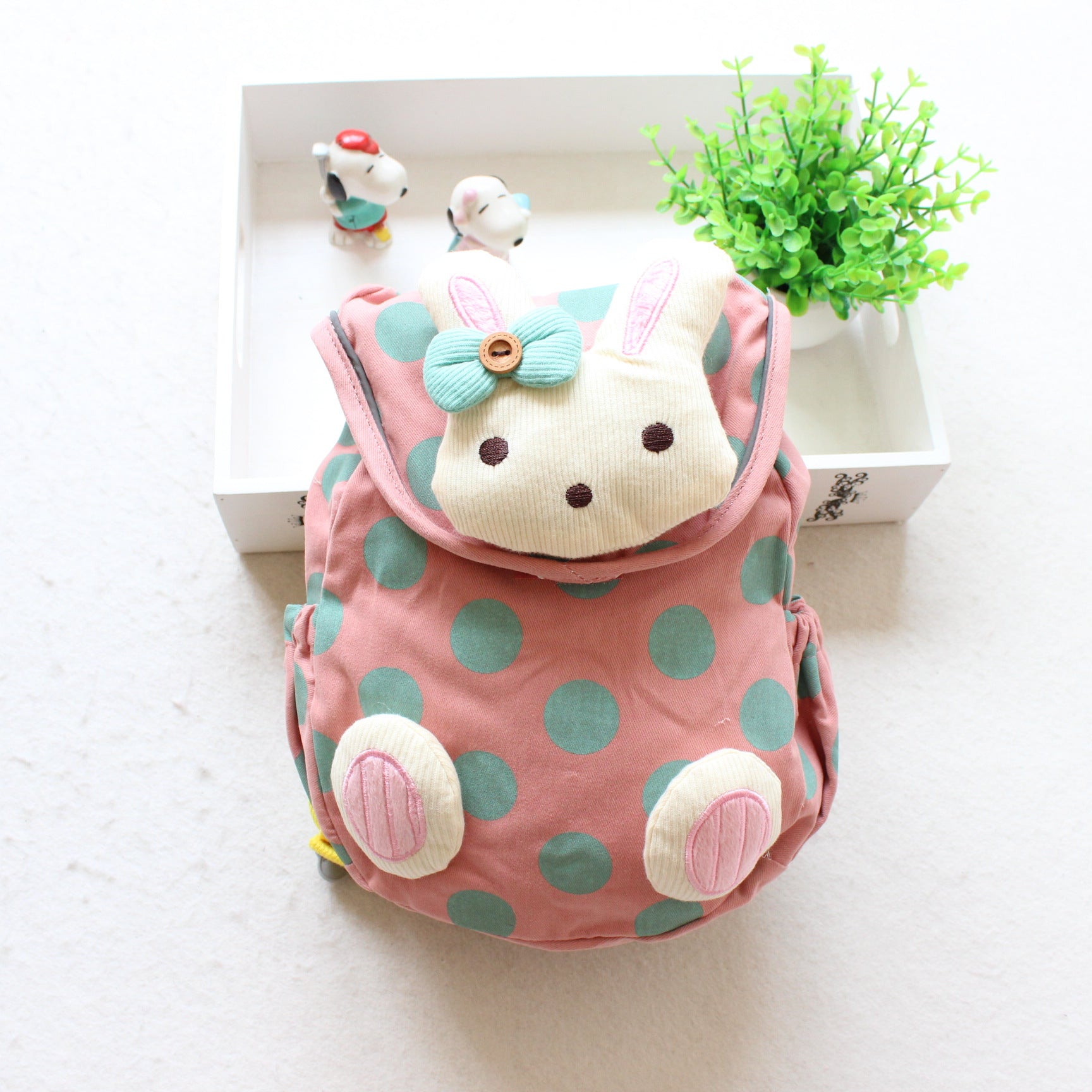 Foreign trade Korean version of pure cotton children's shoulder knapsack