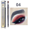 Toothbrush head double eyebrow pencil