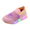 Children's Light Shoes Girls Casual Shoes Girls Flying Weaving Shoes Stars Shoes Shoes Children's Shoes Net Shoes