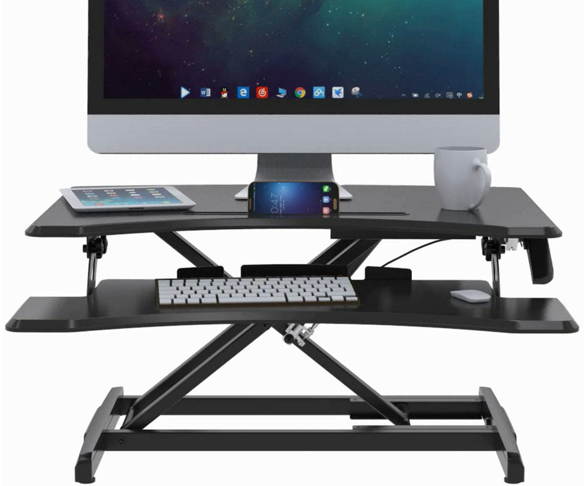 Premium Adjustable Height Standing Desk Black