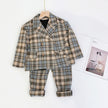 Small, medium and big kids plaid jacket