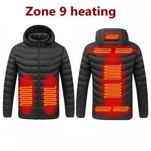 Winter Smart Heating Cotton USB Charging Heating Cotton Men's Jacket