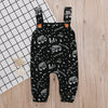 Printed Letters Jumpsuit Trendy Overalls Kids Jumpsuit