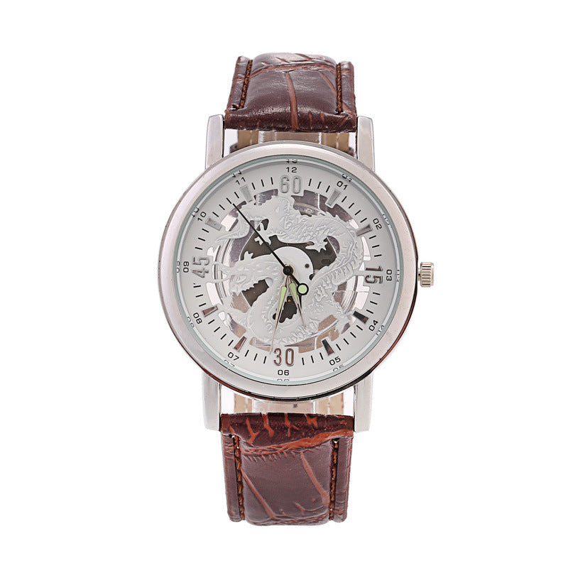 Men's watch classic dragon decoration watch