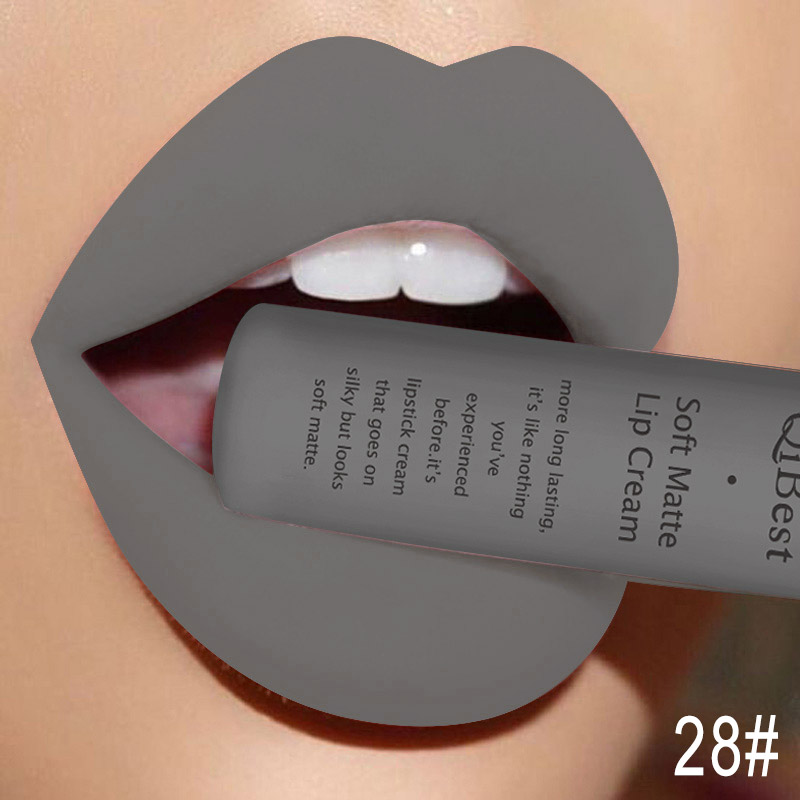 Qibest makeup brand matte lipstick