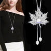 Maple Leaf Butterfly Long All-match Decorative Necklace