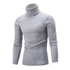 Slim-fit Men's Knitted Turtleneck Solid Color Sweater