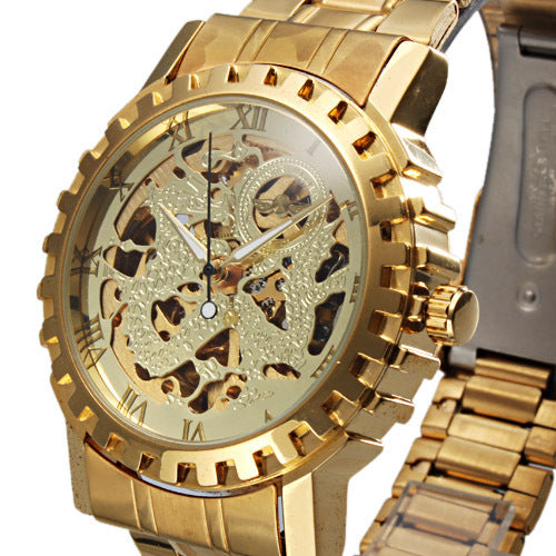 A Full Automatic Winner Men's Automatic Mechanical Table, Men's Automatic Mechanical Watch Steel Strip