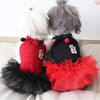 Pet Dog Cat Colorful Ball Bow Suspender Skirt