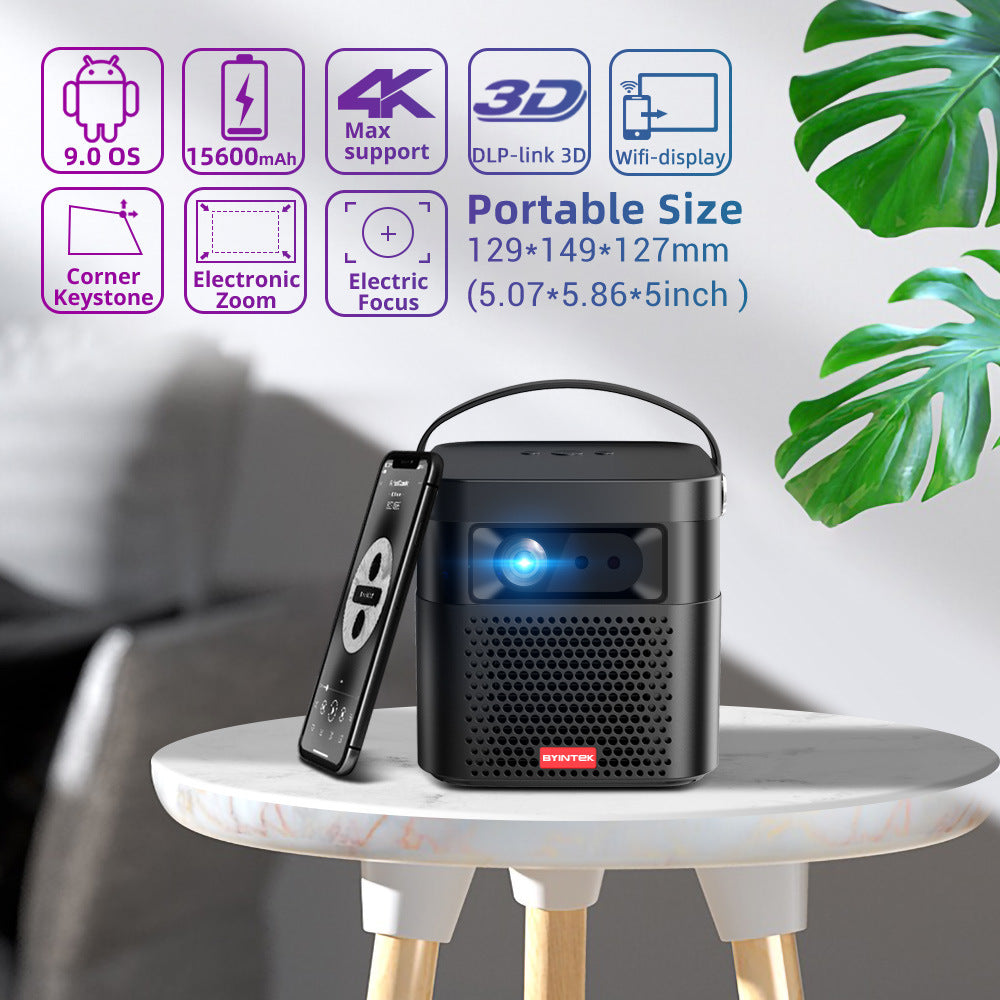 Rechargeable HD 3D Home Theater Projector