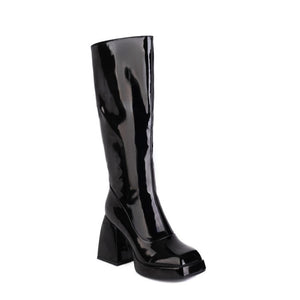 Fashion Waterproof Platform Candy Color High Boots Women