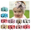 5PCS Wool Knitting Fabrics Bows Infant Headbands Baby Girls Headbands For Girls