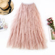 Net Gauze Puffy High Waist Fairy Dress