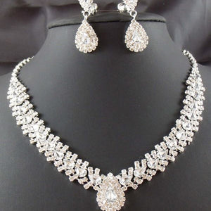 Wedding Accessories Earrings Set Drop Necklace Aliexpress